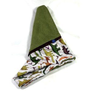 Hippo Hug Washable Removable Regular Pillow Case Green Dinosaur Reptiles